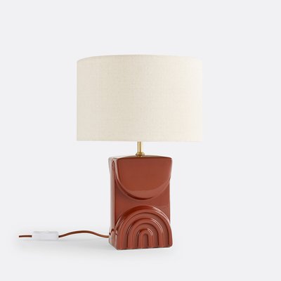 Lampe à poser céramique et lin, Topia LA REDOUTE INTERIEURS
