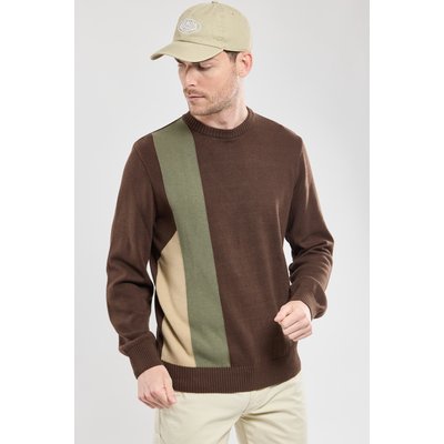 Pull avec coudières en coton et laine BERAC GUY DE BERAC