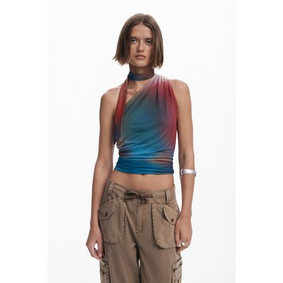 T-shirt à encolure nouée DESIGUAL