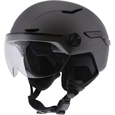 Casque à LED feu de frein auto-taille L gris TNB