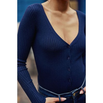 Gilet col v uni MINA LA PETITE ETOILE