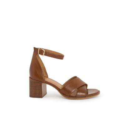Sandale À Talon en cuir TOSCANE MELLOW YELLOW