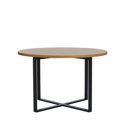 Table à manger 4 personnes ronde en bois et métal - Bonnie DRAWER