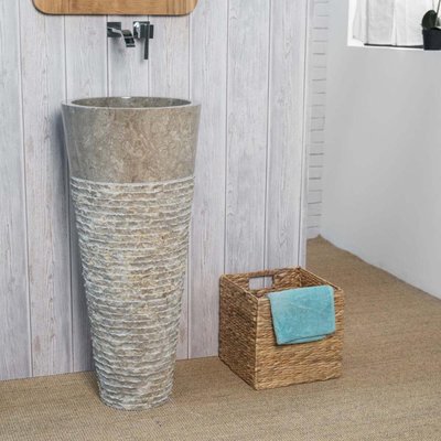 Vasque en marbre ronde sur pied FLORENCE WANDA COLLECTION