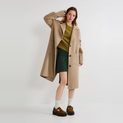 Manteau boutonné contenant de la laine MONOPRIX