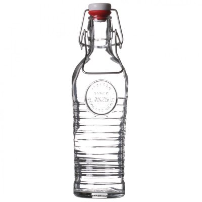 Bouteille D'eau En Verre Réutilisable Bouchon Clip - 1.2l WADIGA