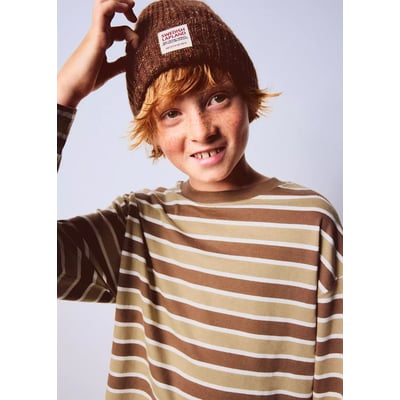 T-shirt coton à rayures MANGO KIDS