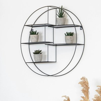 Etagère murale ronde déstructurée Ø47 cm TALLINN PIER IMPORT