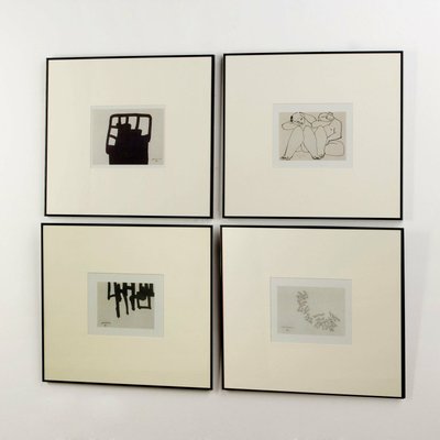 Tableaux minimalistes en métal (lot de 4) RECOLLECTION