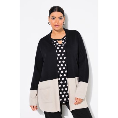 Cardigan « colour block », col châle ULLA POPKEN