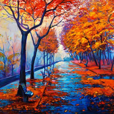 Tableau Mural Forêt Peinture FORÊT CEANOTHE