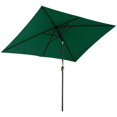 Parasol de terrasse Aluminium Vert OUTSUNNY