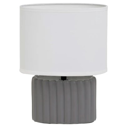 Lampe à poser céramique grise 20x11x27cm WADIGA