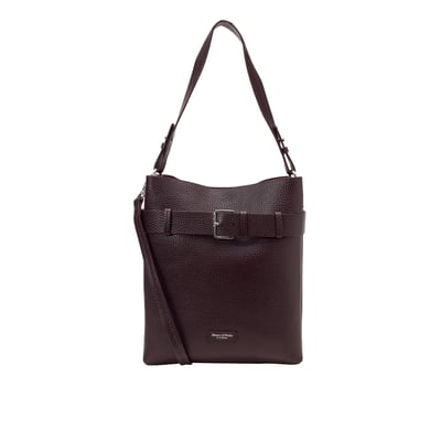 Sac Hobo modèle Brinja, taille moyenne en cuir de vachette grainé MARC O'POLO