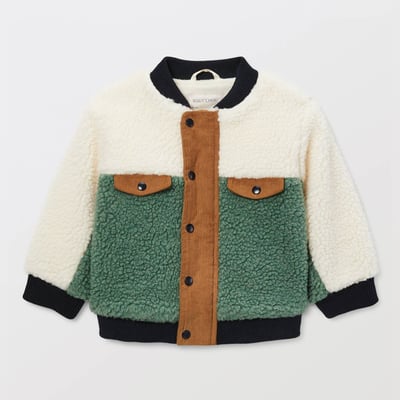 Blouson teddy en nylon et sherpa BOUT'CHOU