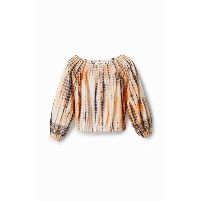 Blouse à col bateau - ORANGE - L DESIGUAL