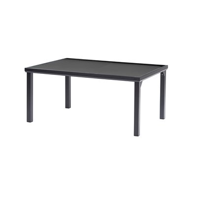 Table en aluminium, plateau verre opaque EDITION WILSA GARDEN