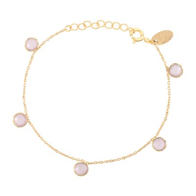 Bracelet multi moorea calcedoine rose CAROLINE NAJMAN