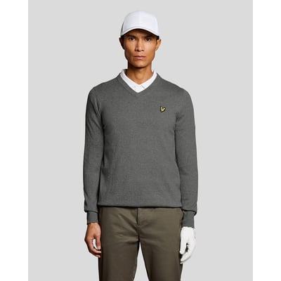 Pull en mélange de coton col V LYLE & SCOTT