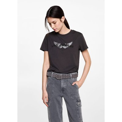 T-shirt coton imprimé MANGO TEEN