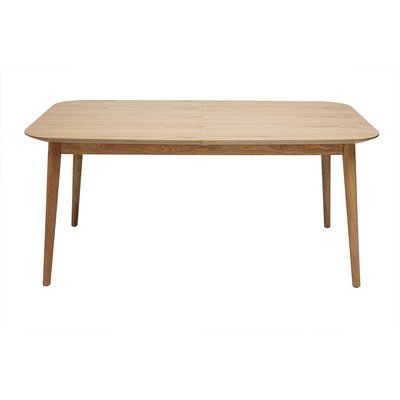 Table extensible rallonges intégrées rectangulaire L160-210 cm ANK MILIBOO