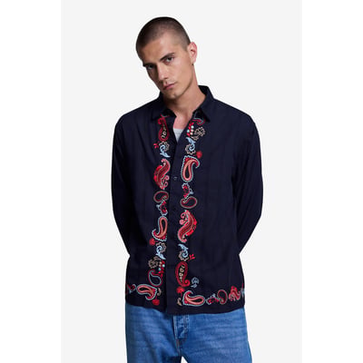 chemise brodée à manches longues DESIGUAL
