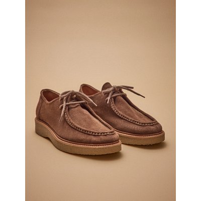 Derbies lacets croûte de cuir CYRILLUS