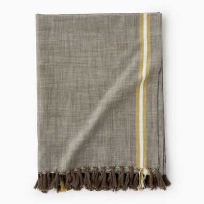 Fouta chinée à franges, 100x180cm, 100% coton bio MONOPRIX