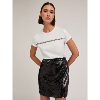 T-shirt en jersey de coton teinte unie MOTIVI