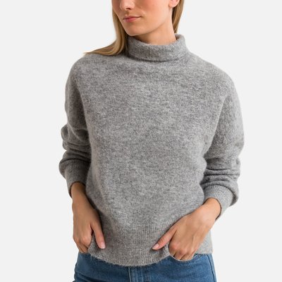 Nola Wool Blend Jumper with Turtleneck SAMSOE AND SAMSOE