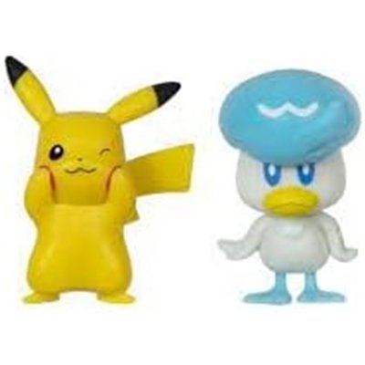 Pokémon Gen IX - Pack de 2 figurines Battle Pikachu & Coiffeton 5 cm JAZWARES