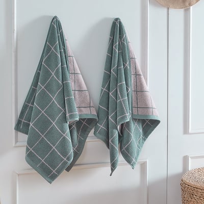 Serviette de toilette 500 g/m² ARCADIA CHECK SENSEI MAISON