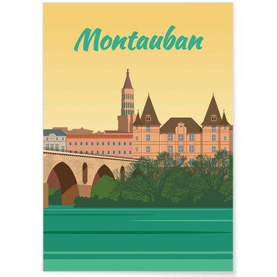 Affiche ville Montauban L'AFFICHERIE