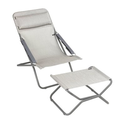 Ensemble bain de soleil et repose-jambes - TRANSABED LAFUMA MOBILIER