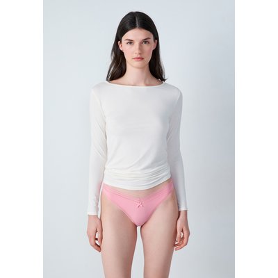Tanga v-shape en microfibre et dentelle POWER ETAM