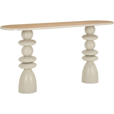 Console au plateau arrondi base sculptée MODERN RECOLLECTION