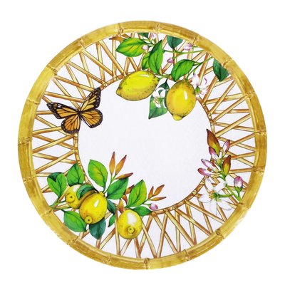 Petite assiette mélamine Capri 23 cm LES JARDINS DE LA COMTESSE
