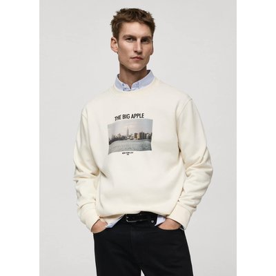 Sweat-shirt coton imprimé graphique MANGO MAN