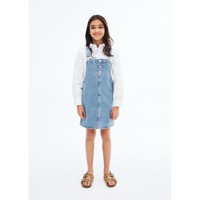 Robe chasuble courte en jean MANGO KIDS