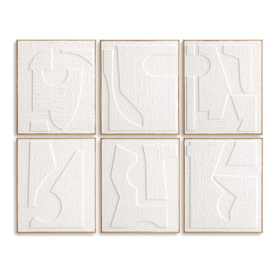 Set van 6 kaders in reliëfpapier, Hekatos AM.PM