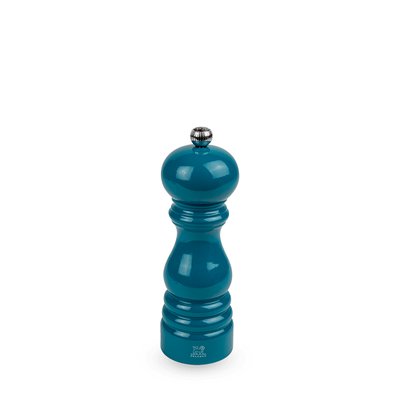 Paris Moulin à poivre manuel en bois laqué, bleu pacifique, 18 cm - 7in. PEUGEOT