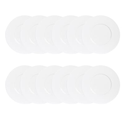 Maxi lot de 12 assiettes plates   27 cm-ZEN TREND'UP