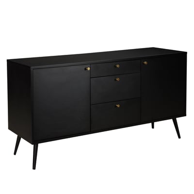 Buffet effet bois 2 portes 3 tiroirs 150 cm, MILO OVIALA