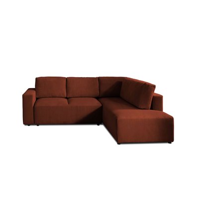 Canapé d'Angle Convertible en Velours côtelé 5 places - LIVY LISA DESIGN
