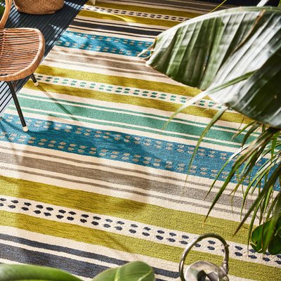 Tapis extérieur tissé kilim rectangle RIVI UN AMOUR DE TAPIS