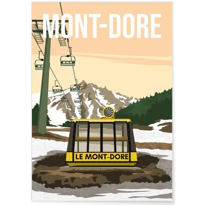Affiche ville Mont-Dore L'AFFICHERIE