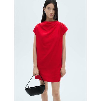 Robe lin col bénitier MANGO