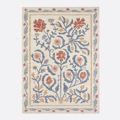 Tapis en jute motif fleurs, Antonia LA REDOUTE INTERIEURS