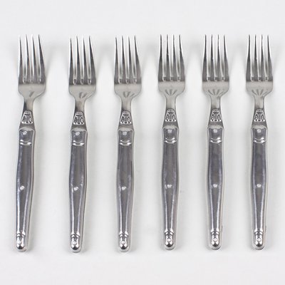 Coffret 6 fourchettes de table Laguiole en inox JEAN DUBOST