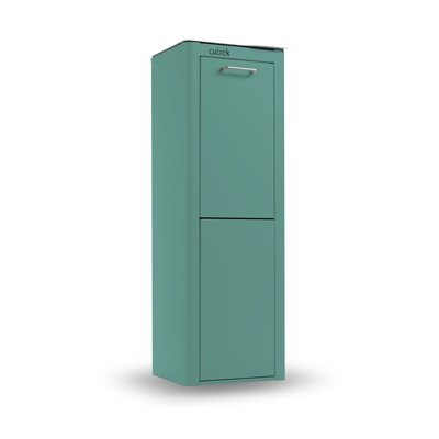 Poubelle cuisine de tri sélectif CUBEK, 2 compartiments de 20 litres. DON HIERRO